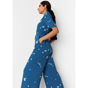 Whistles Blue Sun Bleached Floral Jumpsuit